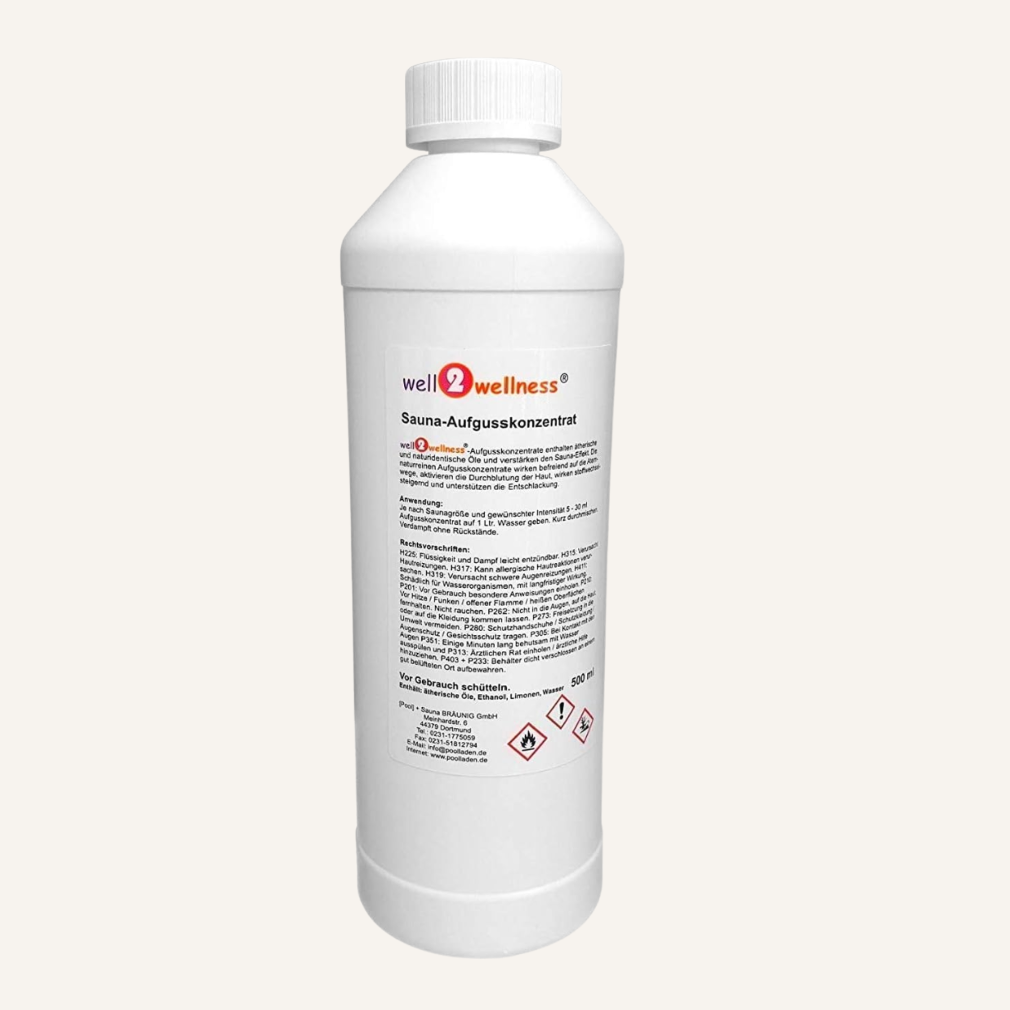 well2wellness Saunaaufguss 500ml - freie Duftwahl aus unseren Sonderdüften