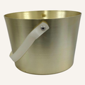Saunaeimer aus Aluminium - Champagner mit flexiblem Tragegurt