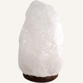 Salzkristall Lampe Halit "Natur" in weiß - 2-3kg