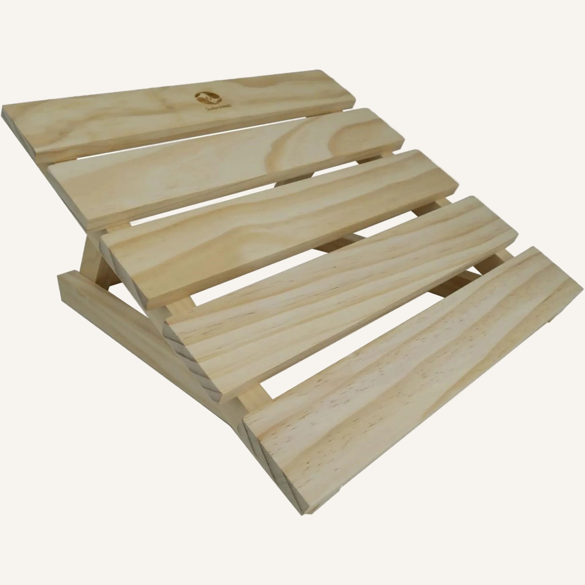 SudoreWell® Sauna Kopfstütze Flex aus Kiefernholz - höhenverstellbar
