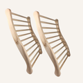 Sauna Rückenlehne ergonomisch geformt - 2er-Set