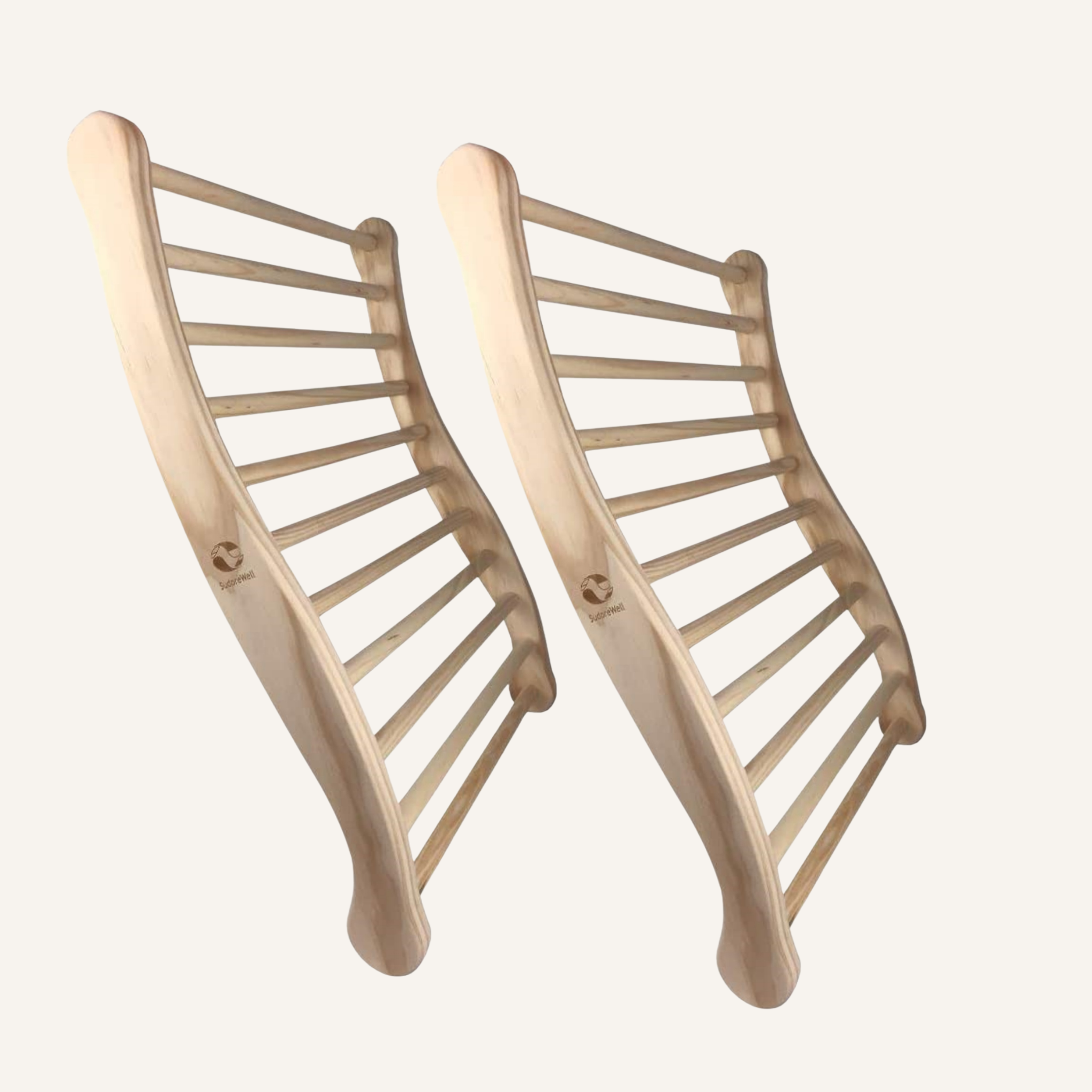 Sauna Rückenlehne ergonomisch geformt - 2er-Set