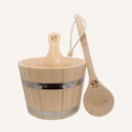 Saunakübel Set Nadelholz 5,0L mit Kelle