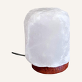 Weiße USB Halit Salzlampe in Naturform