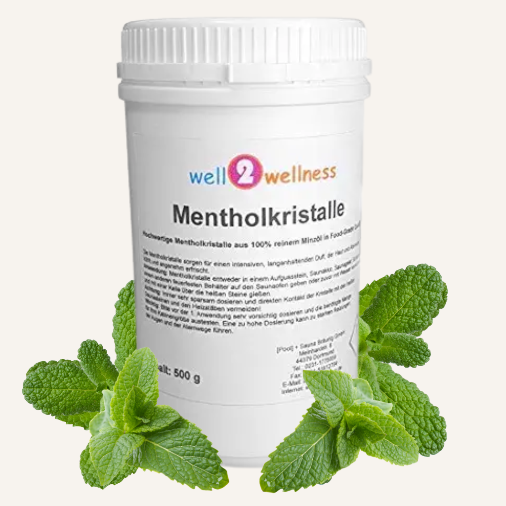 well2wellness® Sauna Mentholkristalle 500g
